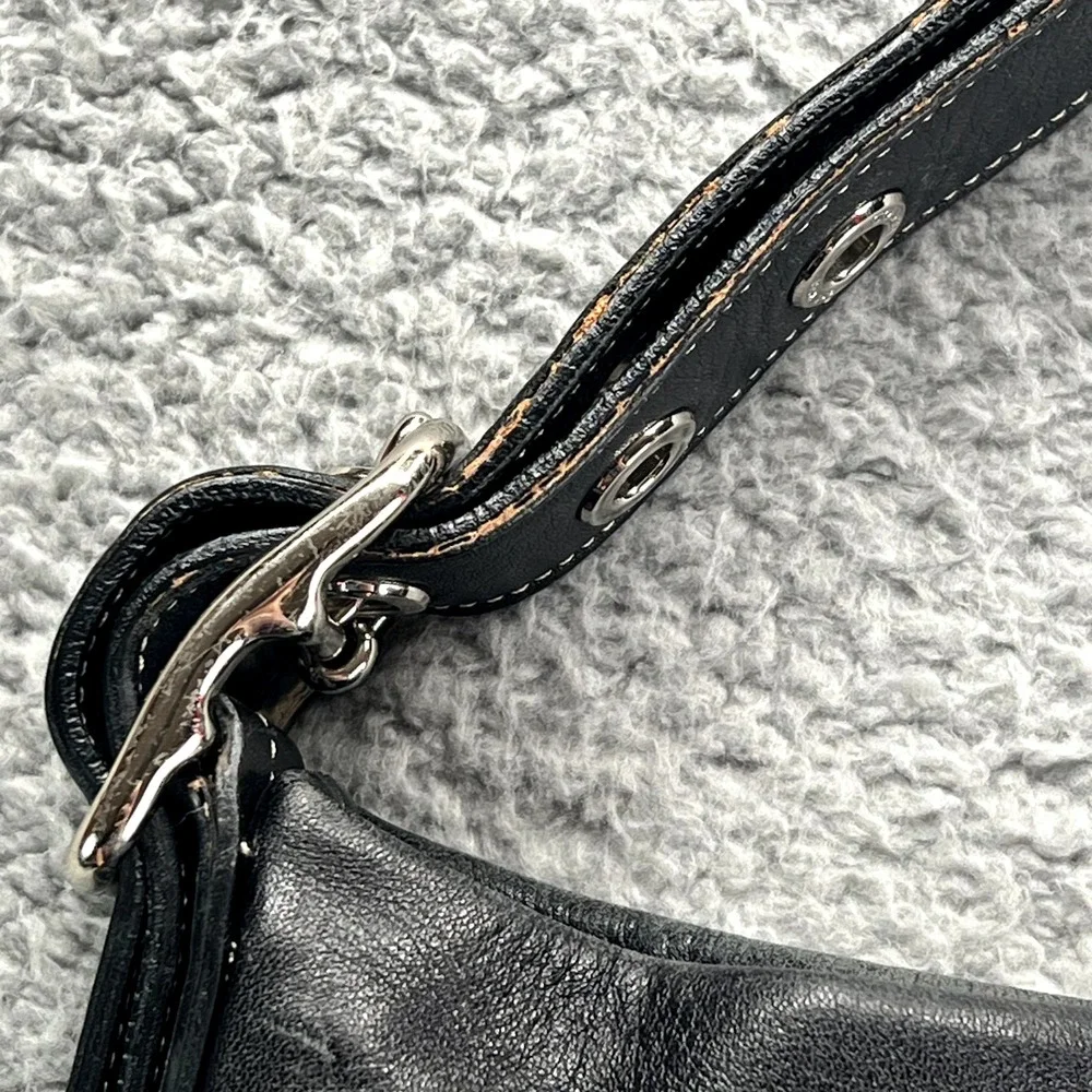 Vintage Coach‎ Soho L052-1416 Black Leather Bag Hobo Shoulder Purse